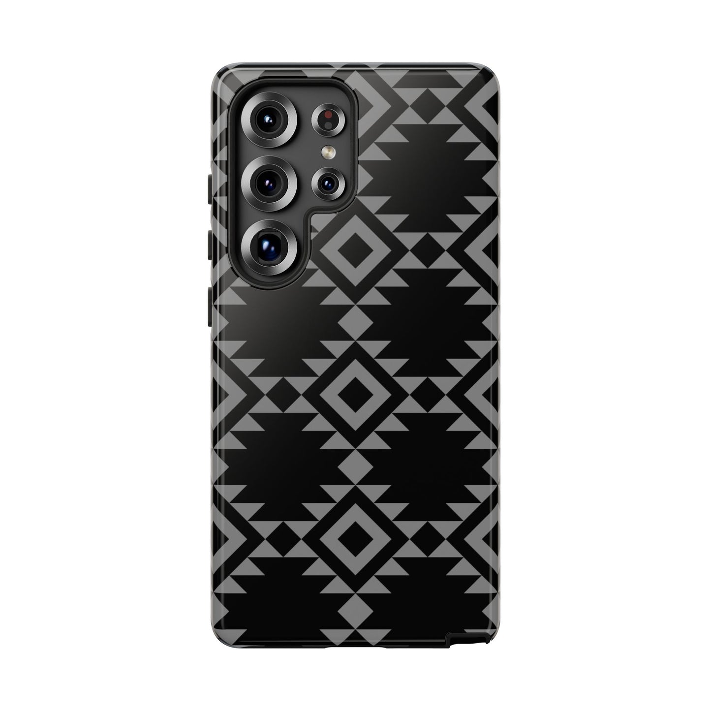 SAMSUNG Tribal Pattern Black and Grey Tough Phone Case | MADE FOR HIM AND HER