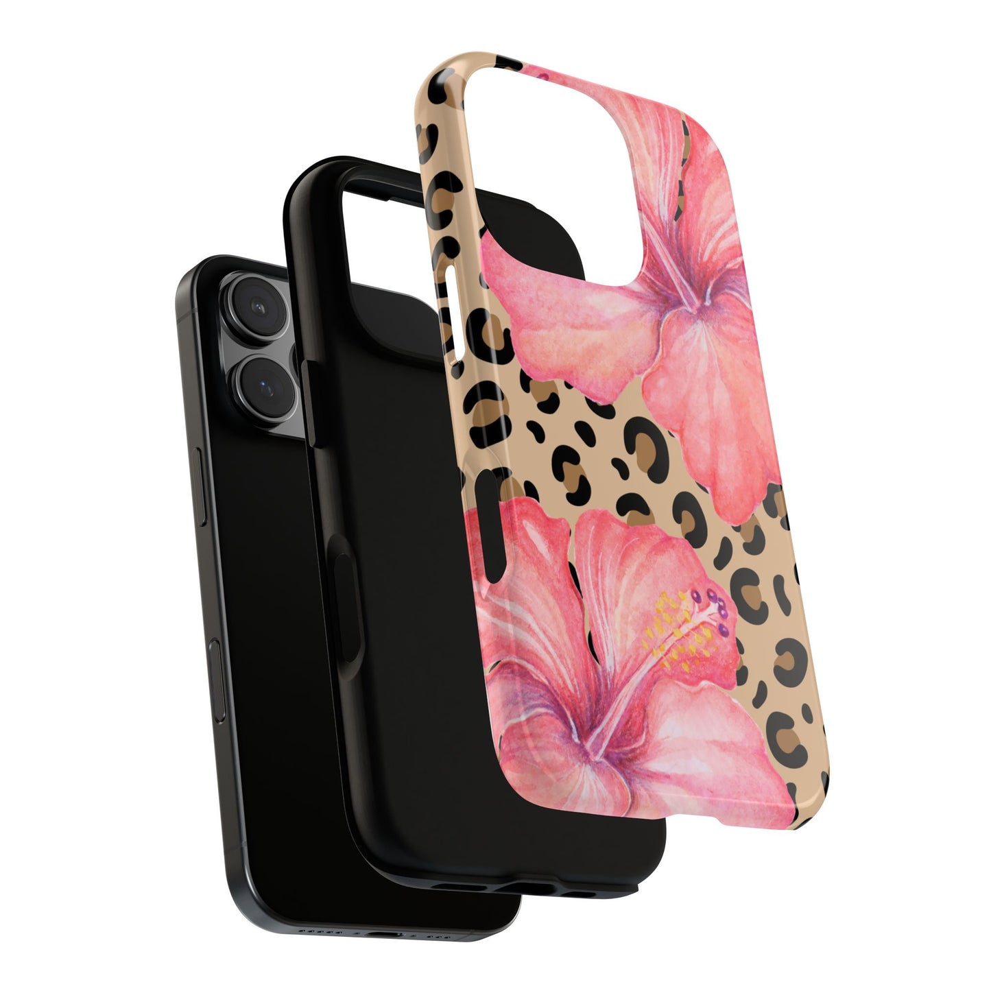 Leopard and Hibiscus iPHONE Tough Cases l Perfect for the Summer