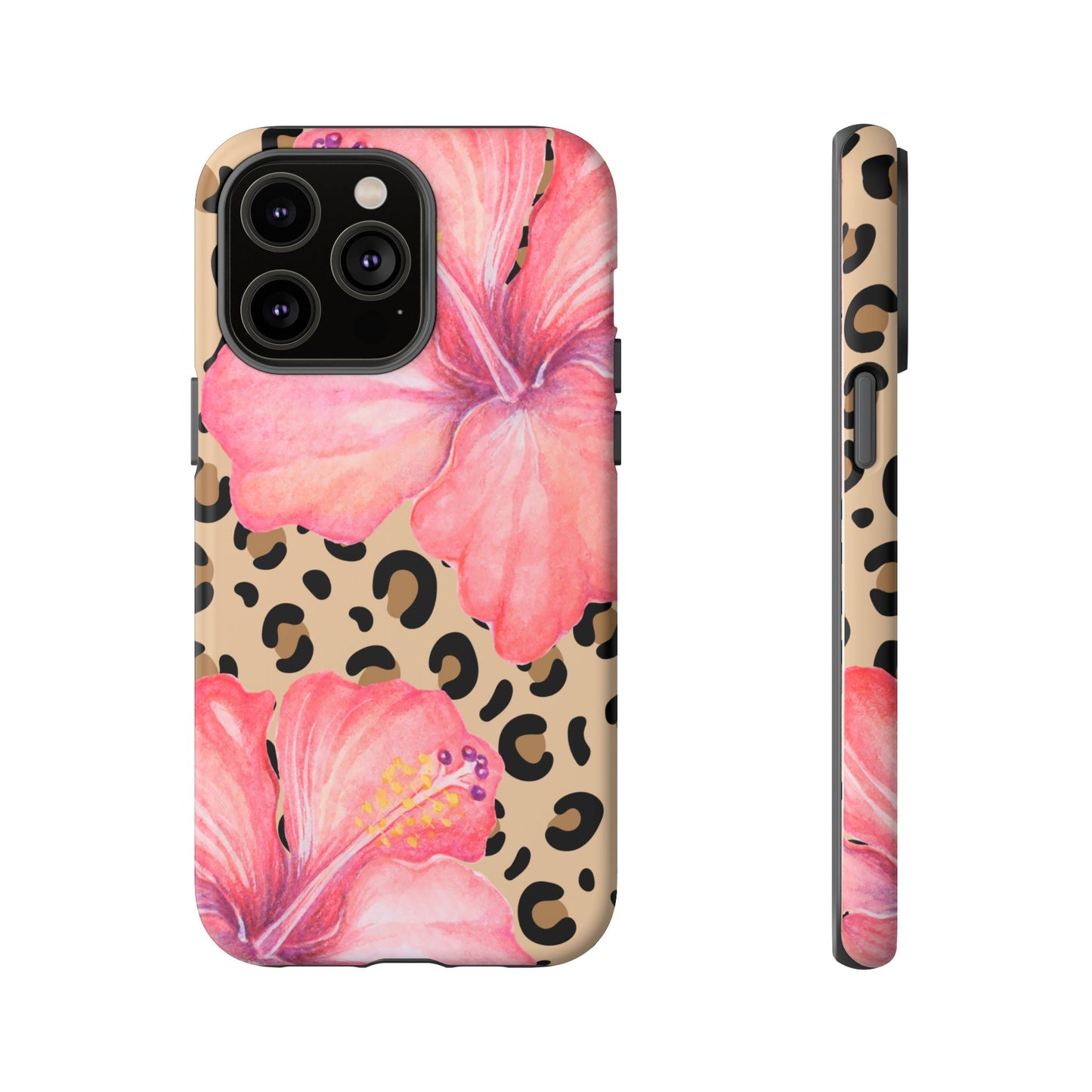 Leopard and Hibiscus iPHONE Tough Cases l Perfect for the Summer