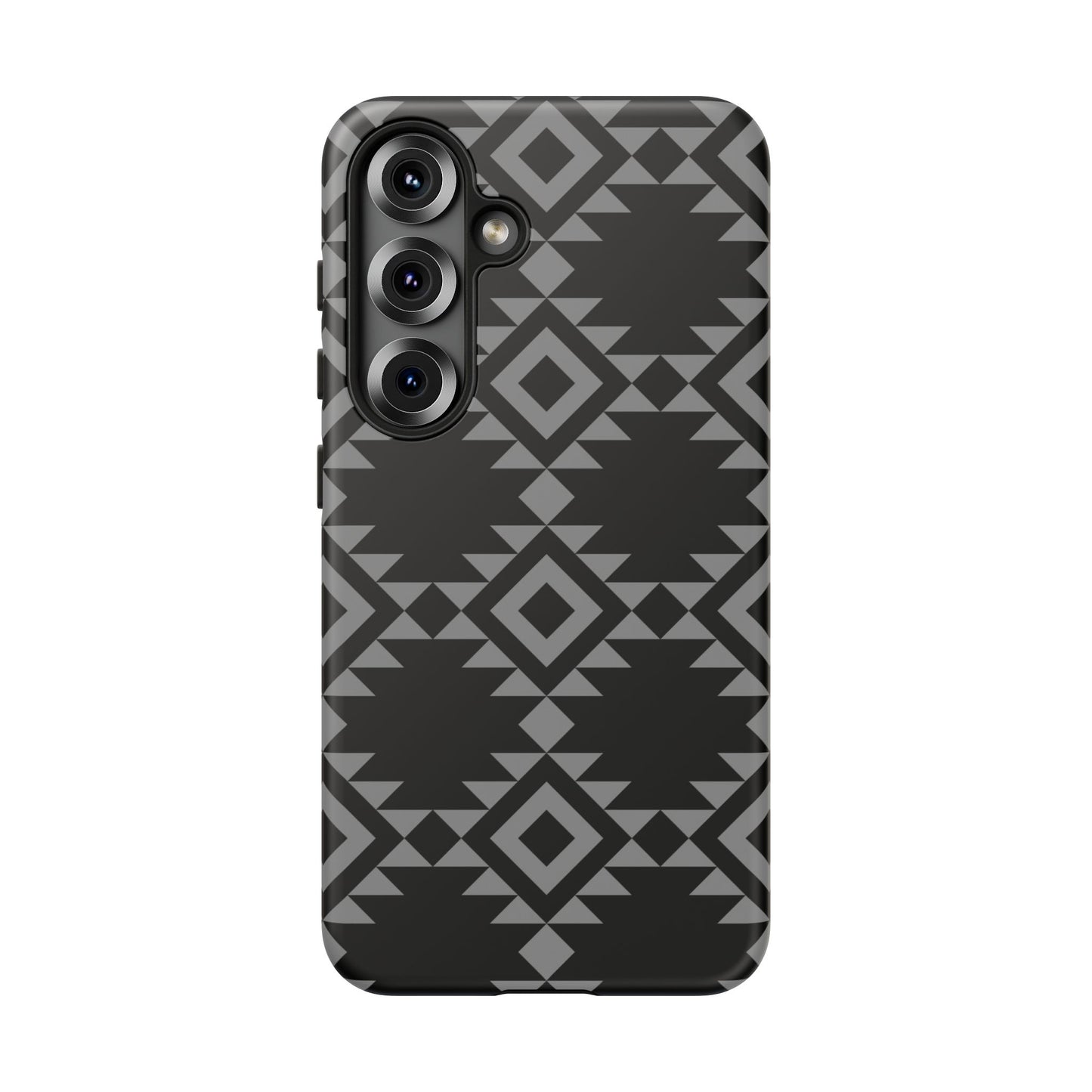 SAMSUNG Tribal Pattern Black and Grey Tough Phone Case | MADE FOR HIM AND HER
