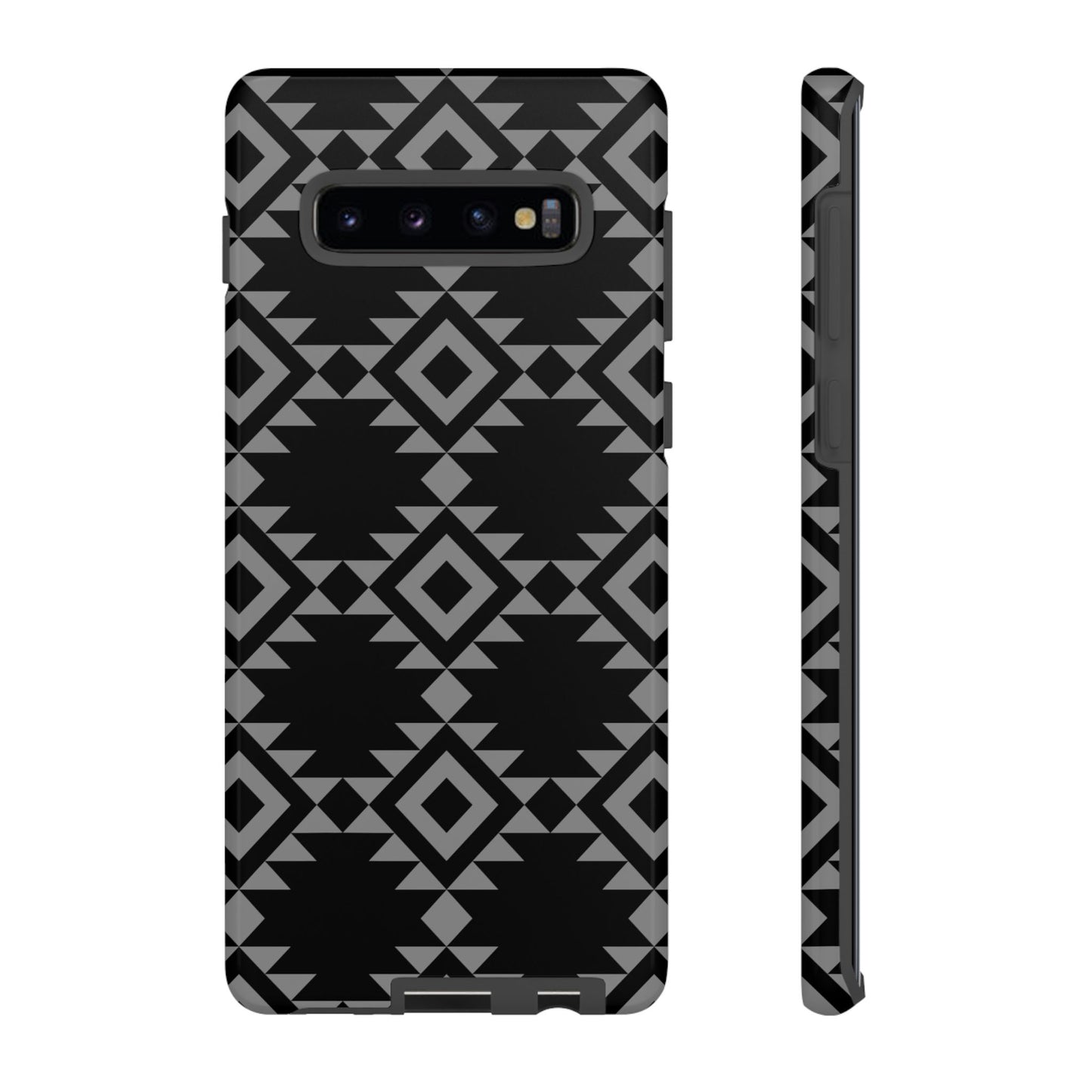 SAMSUNG Tribal Pattern Black and Grey Tough Phone Case | MADE FOR HIM AND HER