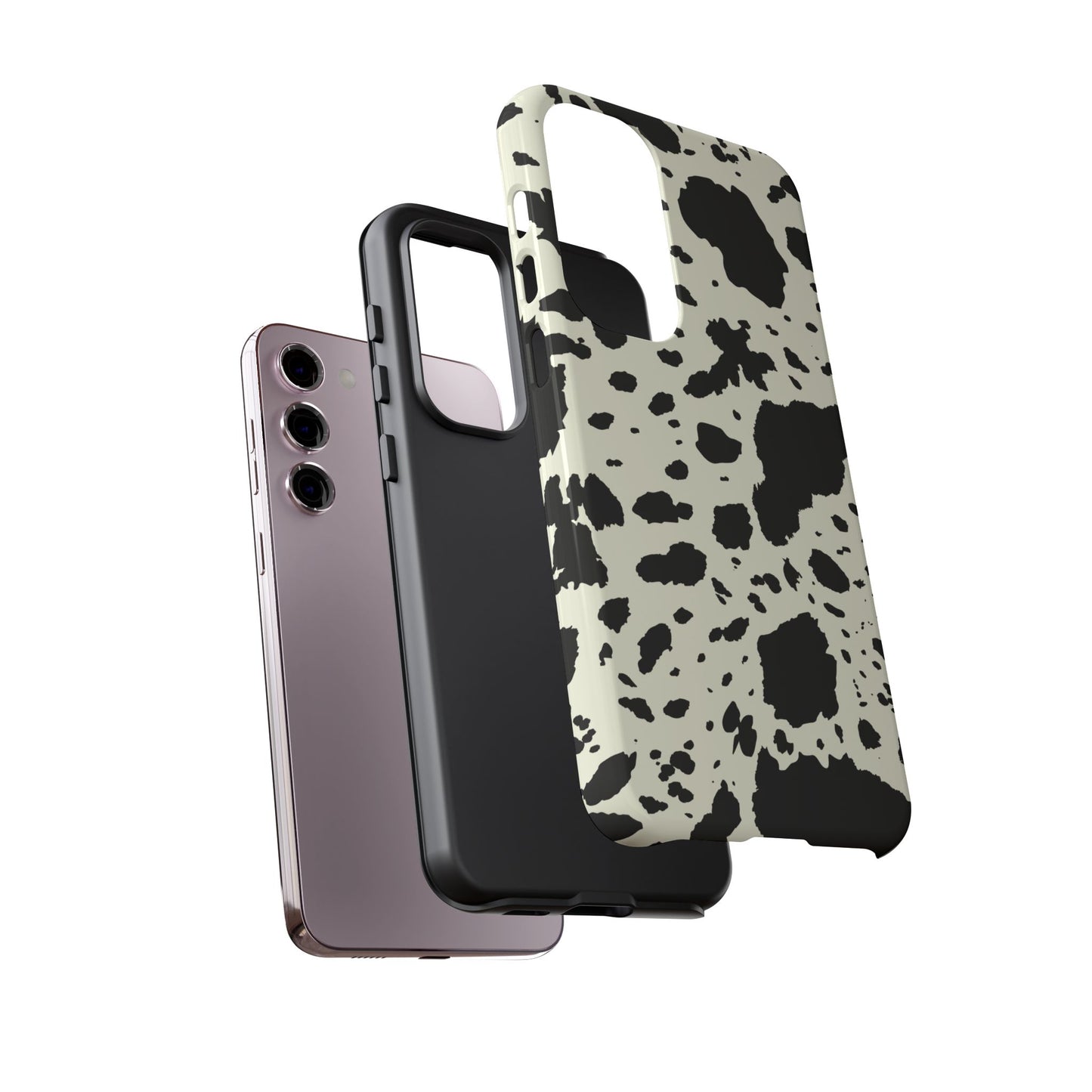 SAMSUNG Cow Print Tough Phone Cases l Durable Protection
