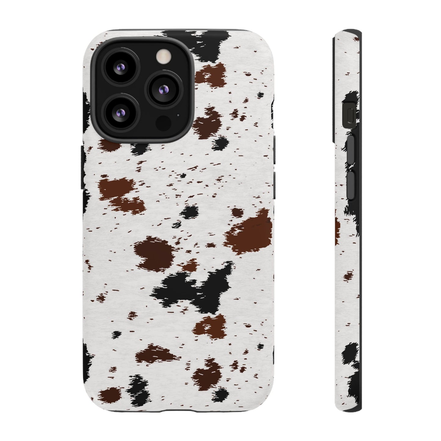 iPHONE Cow Print Tough Phone Case l GIFT FOR HIM AND HER