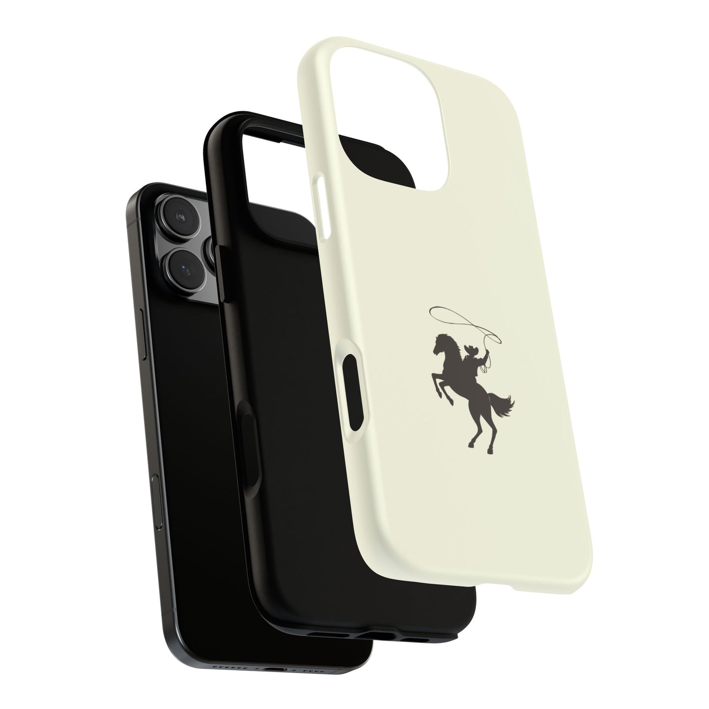 iPHONE Western Horse Rider Phone Case l Durable Phone Cover, Cowboy Style, Tough Case