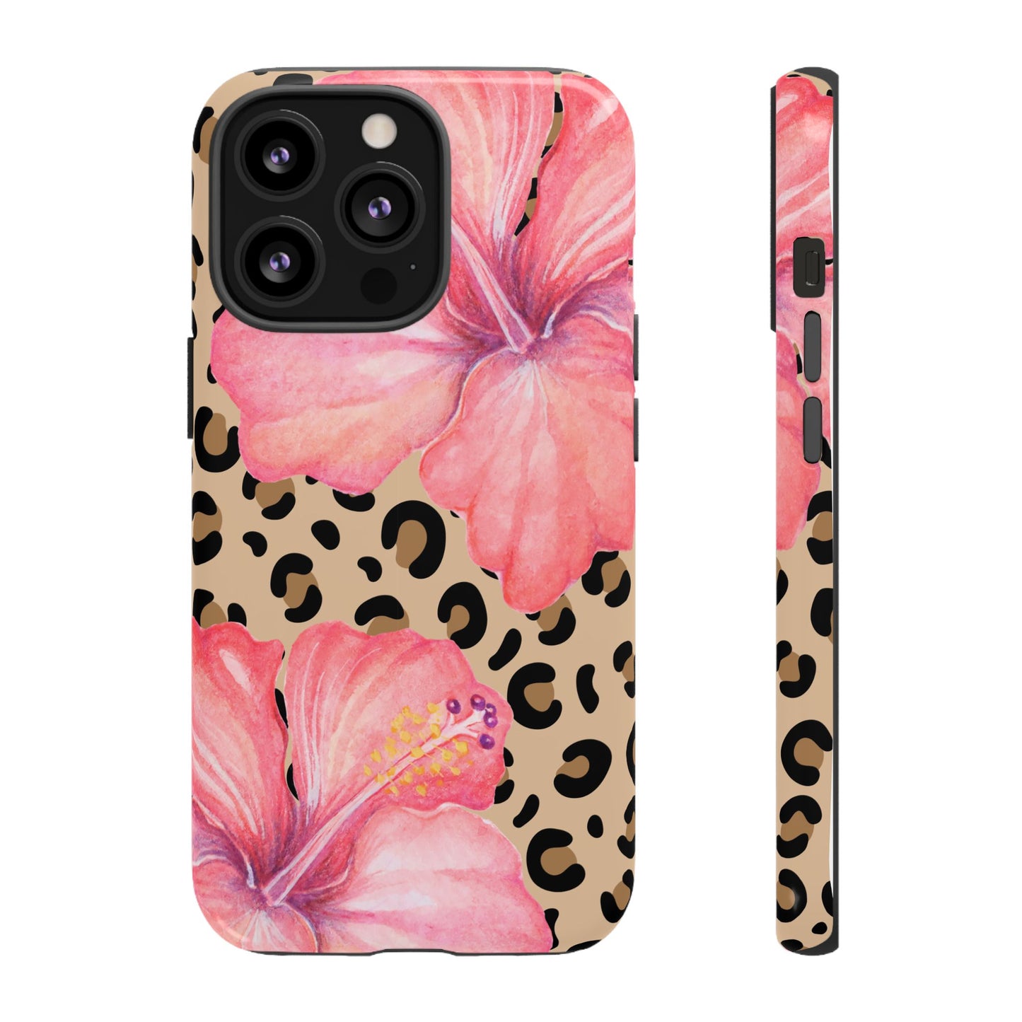 Leopard and Hibiscus iPHONE Tough Cases l Perfect for the Summer