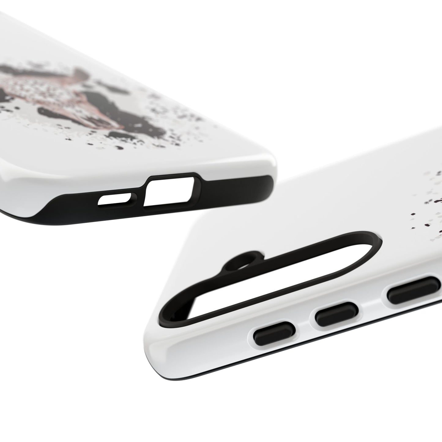 SAMSUNG Bull Skull with Cow Print Tough Phone Case l Gift for Him, Western Style