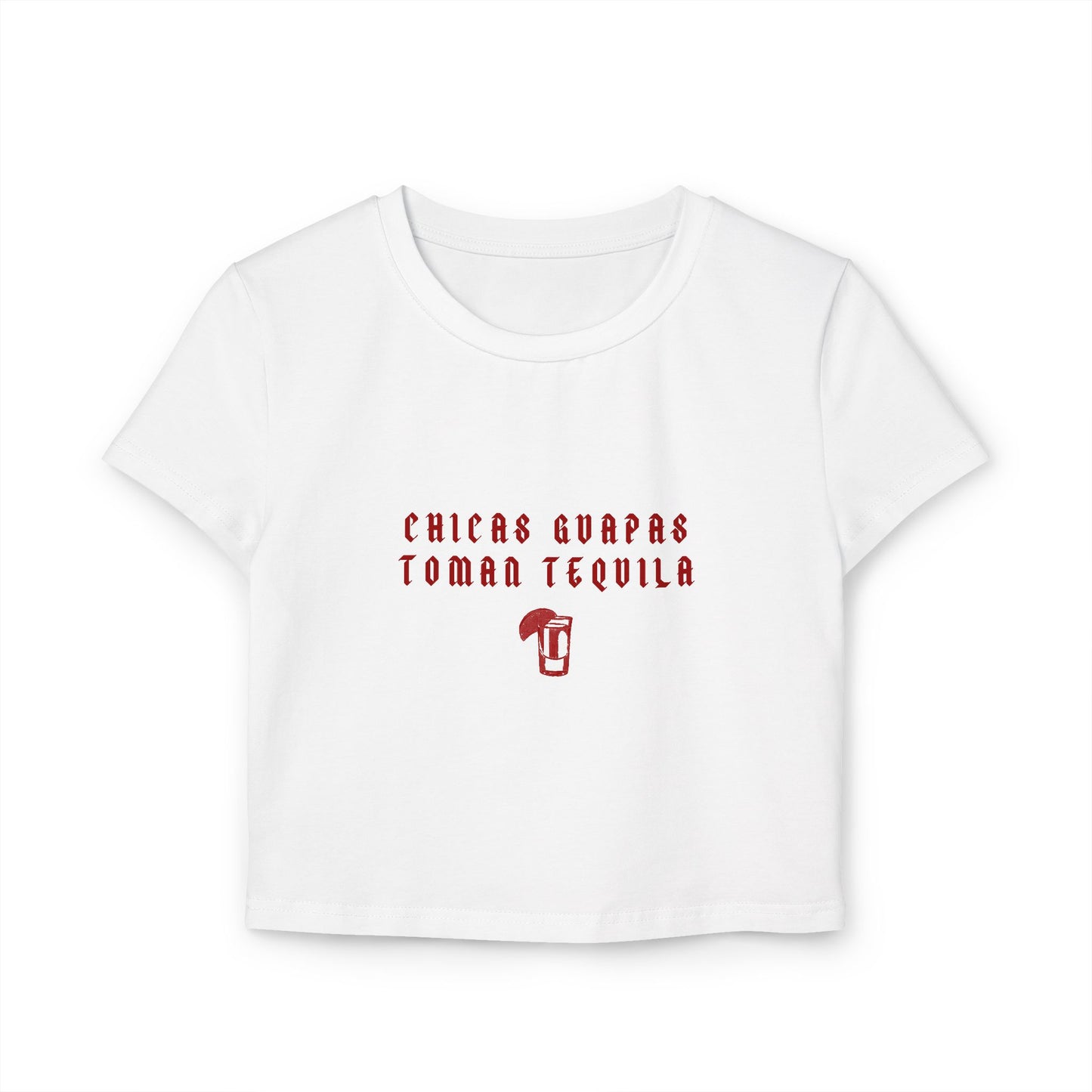 Camiseta de bebé "Chicas Guapas Tomate Tequila" - Top Corto Moderno para Salidas Nocturnas Divertidas