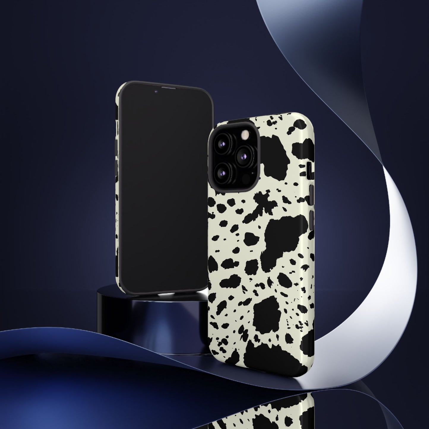 iPHONE Cow Print Tough Phone Cases l Durable Protection