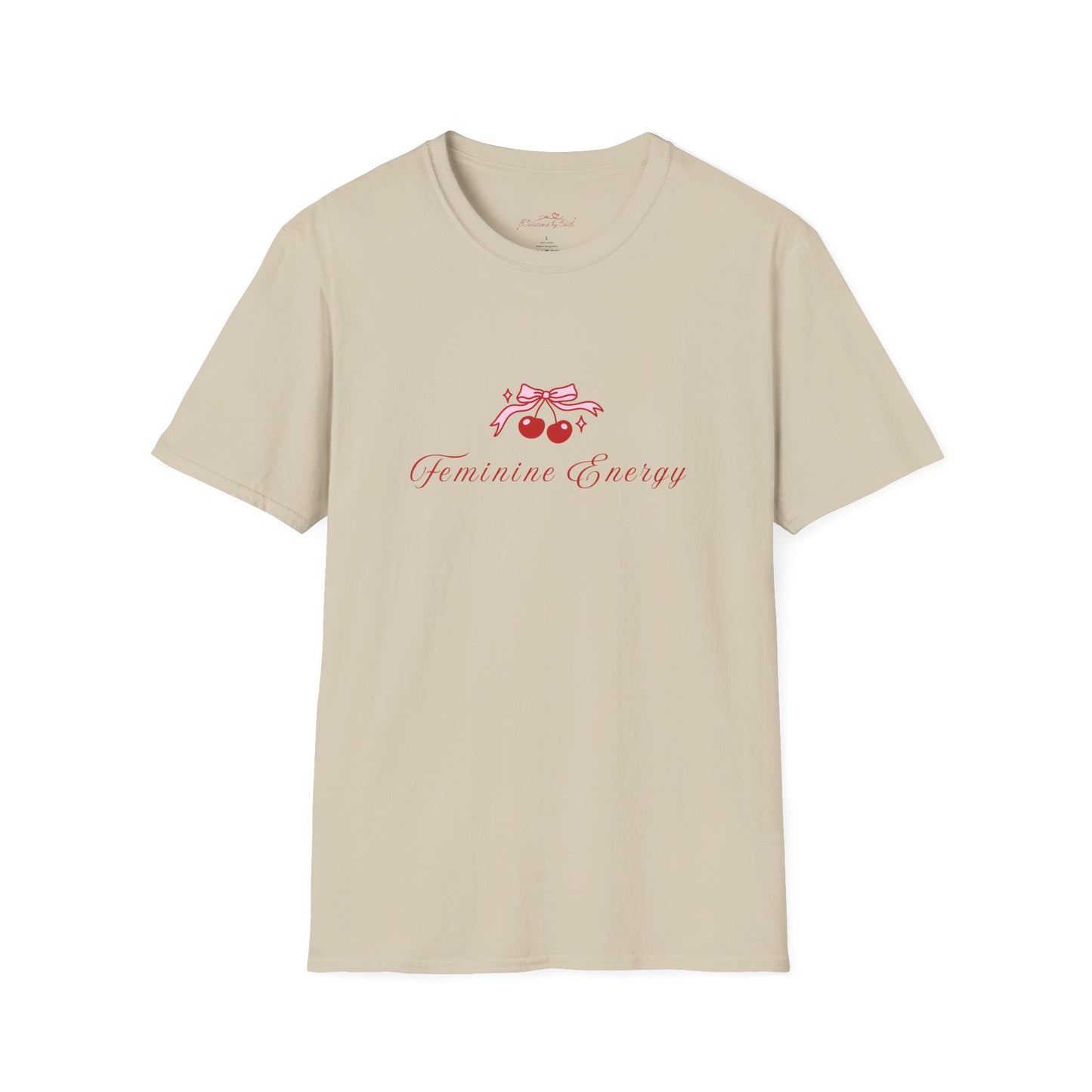 Feminine Energy Unisex Softstyle T-Shirt - Positive Vibes for Everyday Wear
