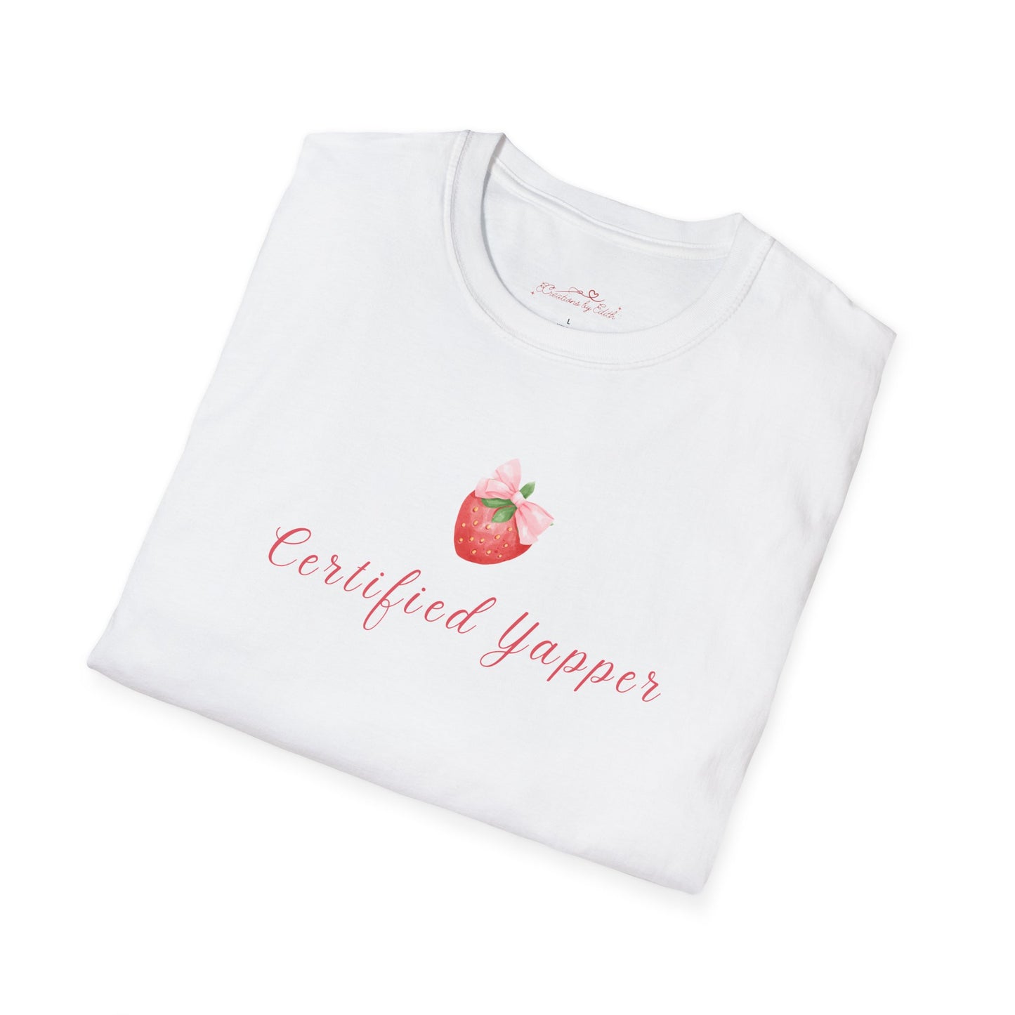 Certified Yapper Unisex Softstyle T-Shirt - Fun & Playful Vibe for Casual Wear