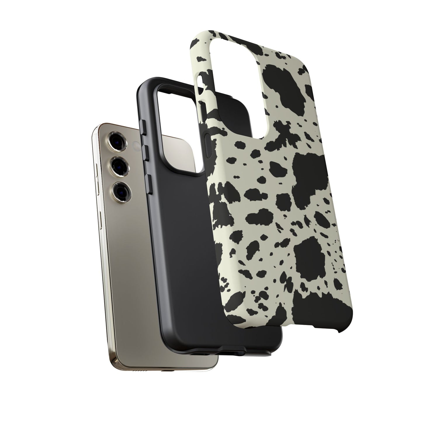 SAMSUNG Cow Print Tough Phone Cases l Durable Protection