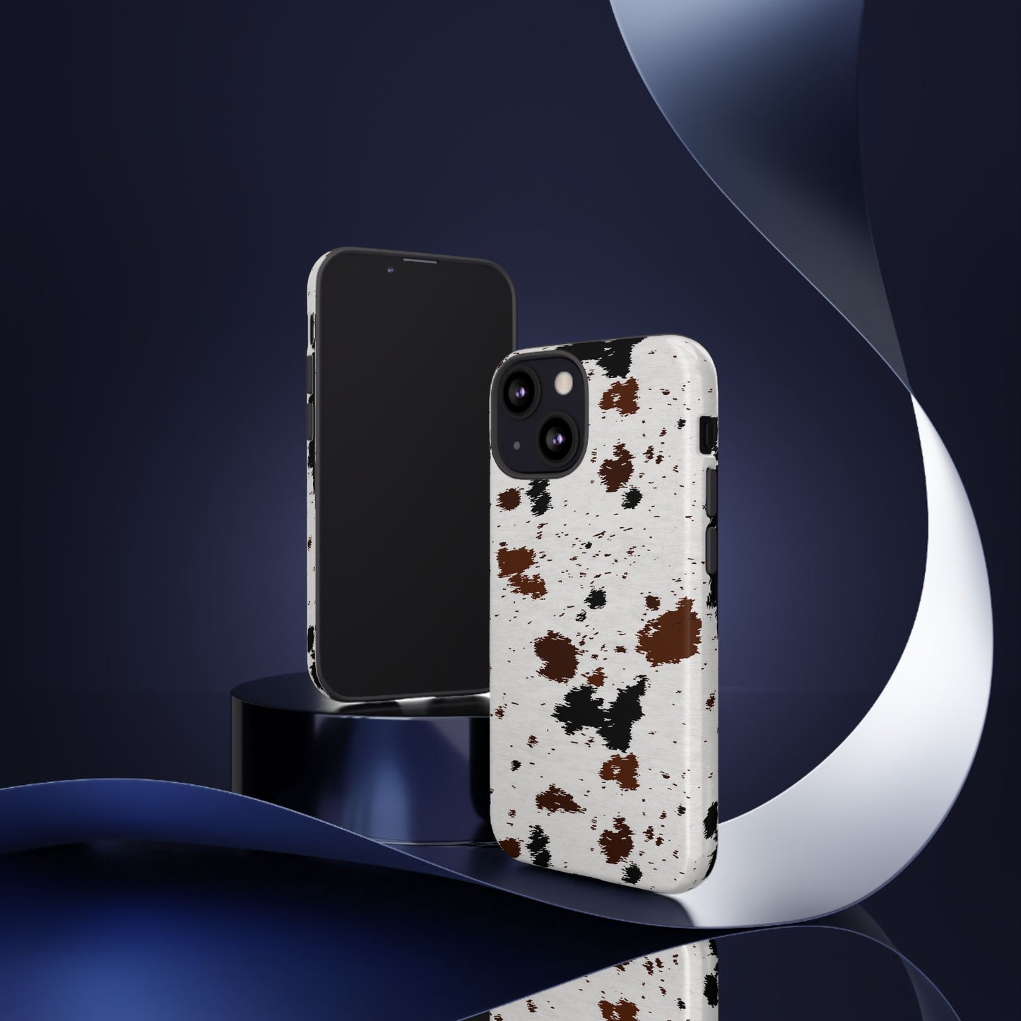 iPHONE Cow Print Tough Phone Case l GIFT FOR HIM AND HER