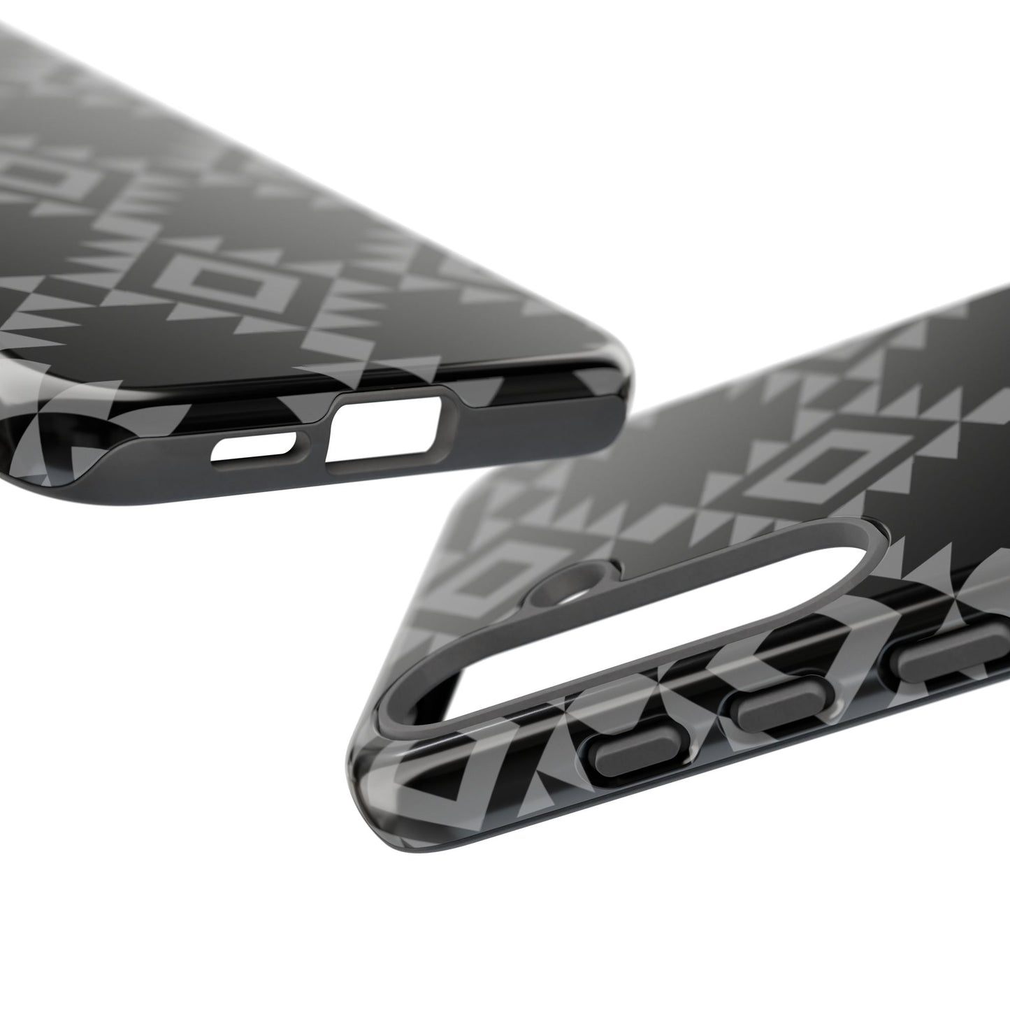 SAMSUNG Tribal Pattern Black and Grey Tough Phone Case | MADE FOR HIM AND HER