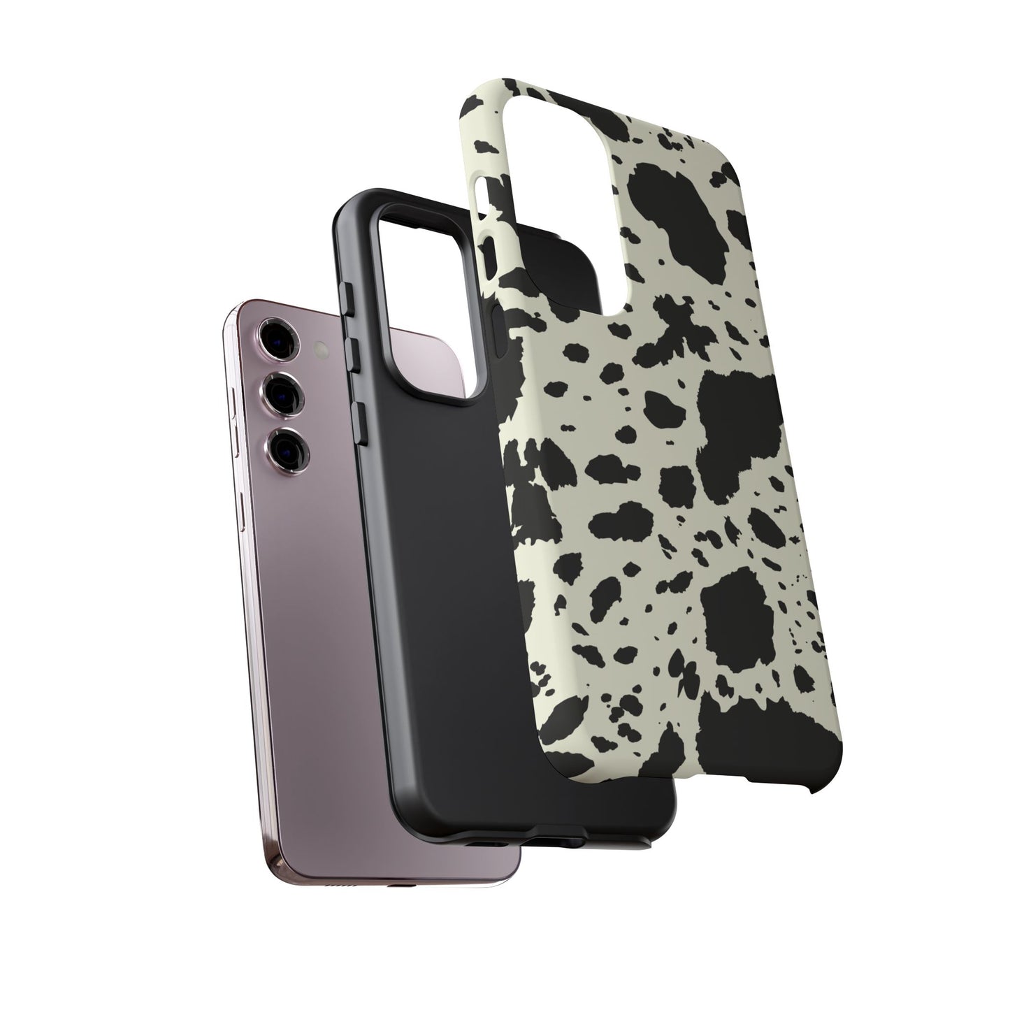 SAMSUNG Cow Print Tough Phone Cases l Durable Protection