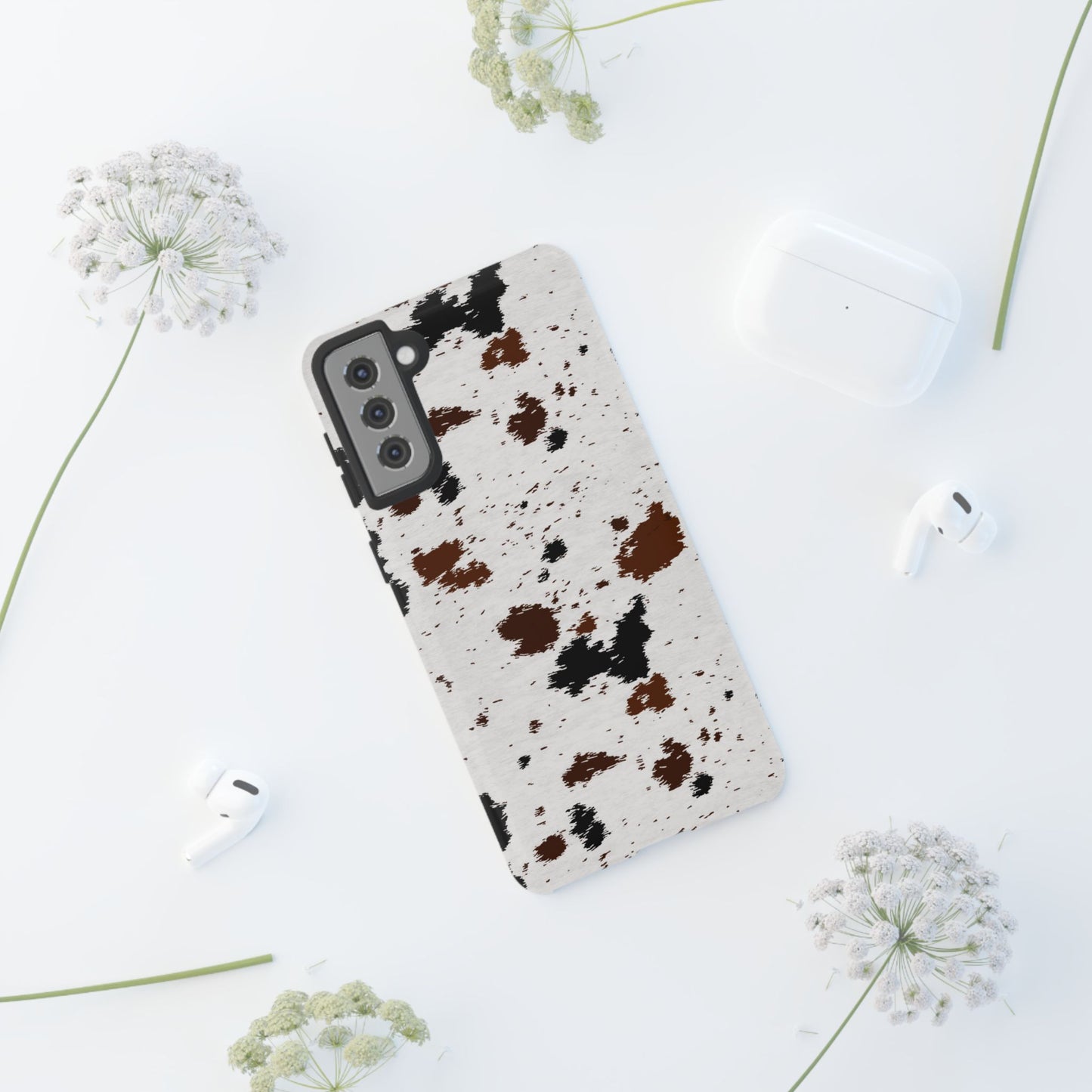 SAMSUNG Cow Print Tough Phone Case l GIFT FOR HIM AND HER