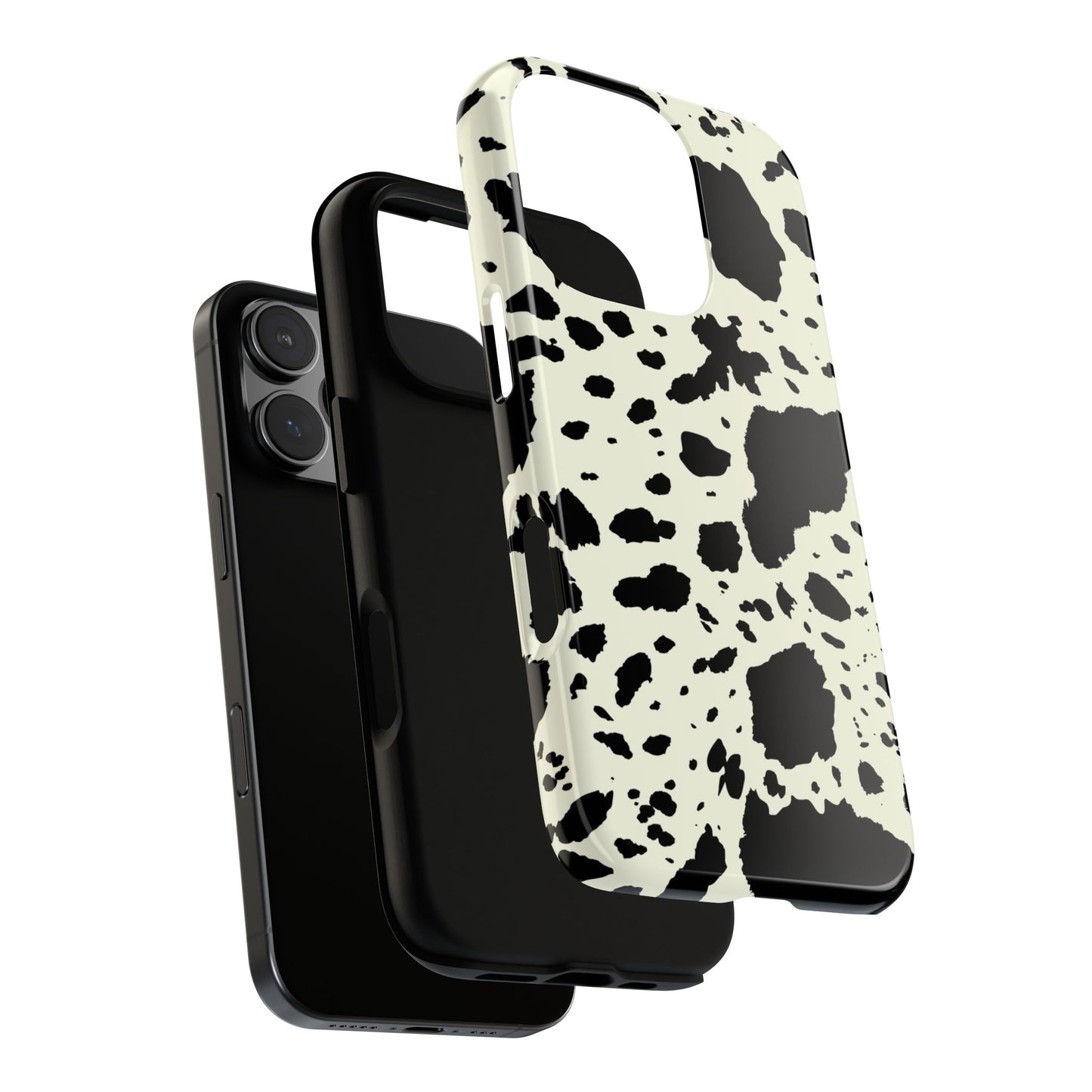 iPHONE Cow Print Tough Phone Cases l Durable Protection