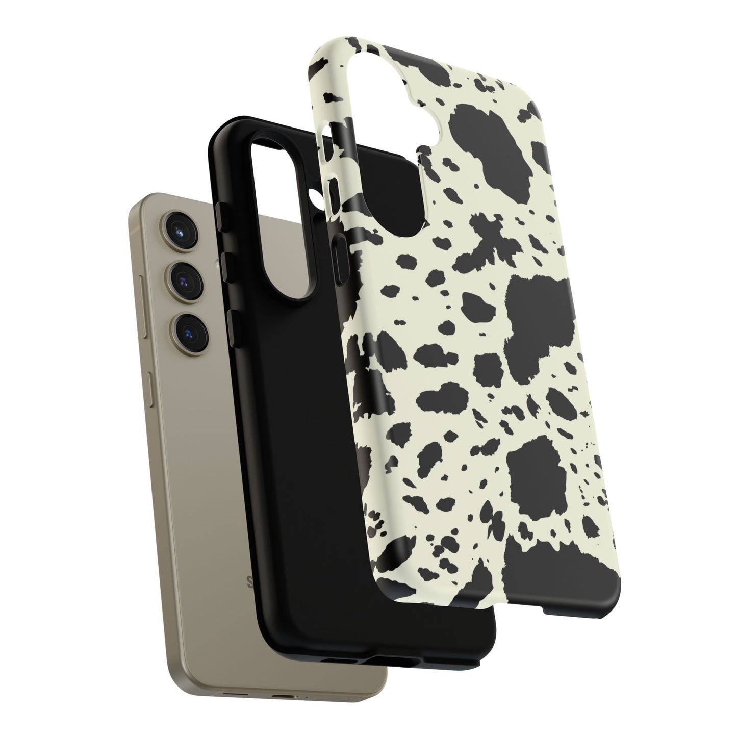 SAMSUNG Cow Print Tough Phone Cases l Durable Protection