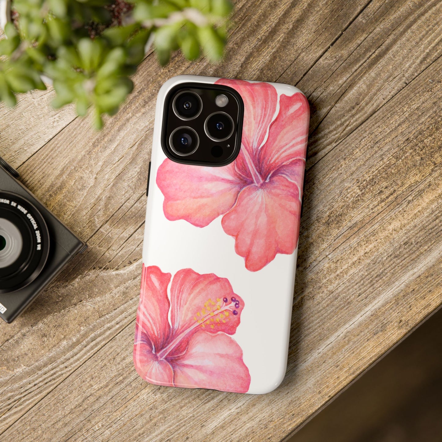 iPHONE Hibiscus Tough Case l Summer Vibe Mobile Case