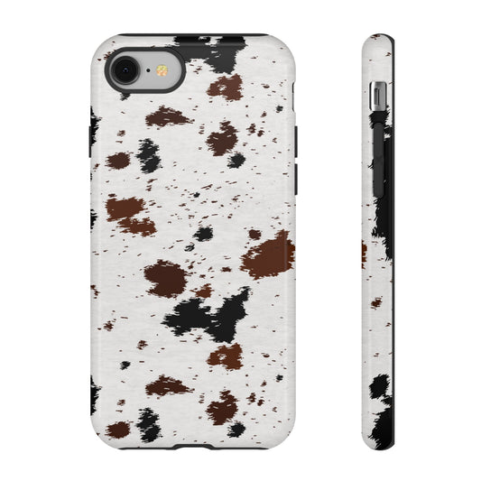 iPHONE Cow Print Tough Phone Case l GIFT FOR HIM AND HER