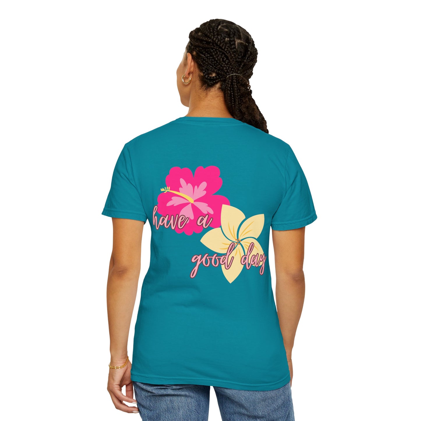 T-Shirt with Floral Print l Cheery Apparel for Summer, Casual Style