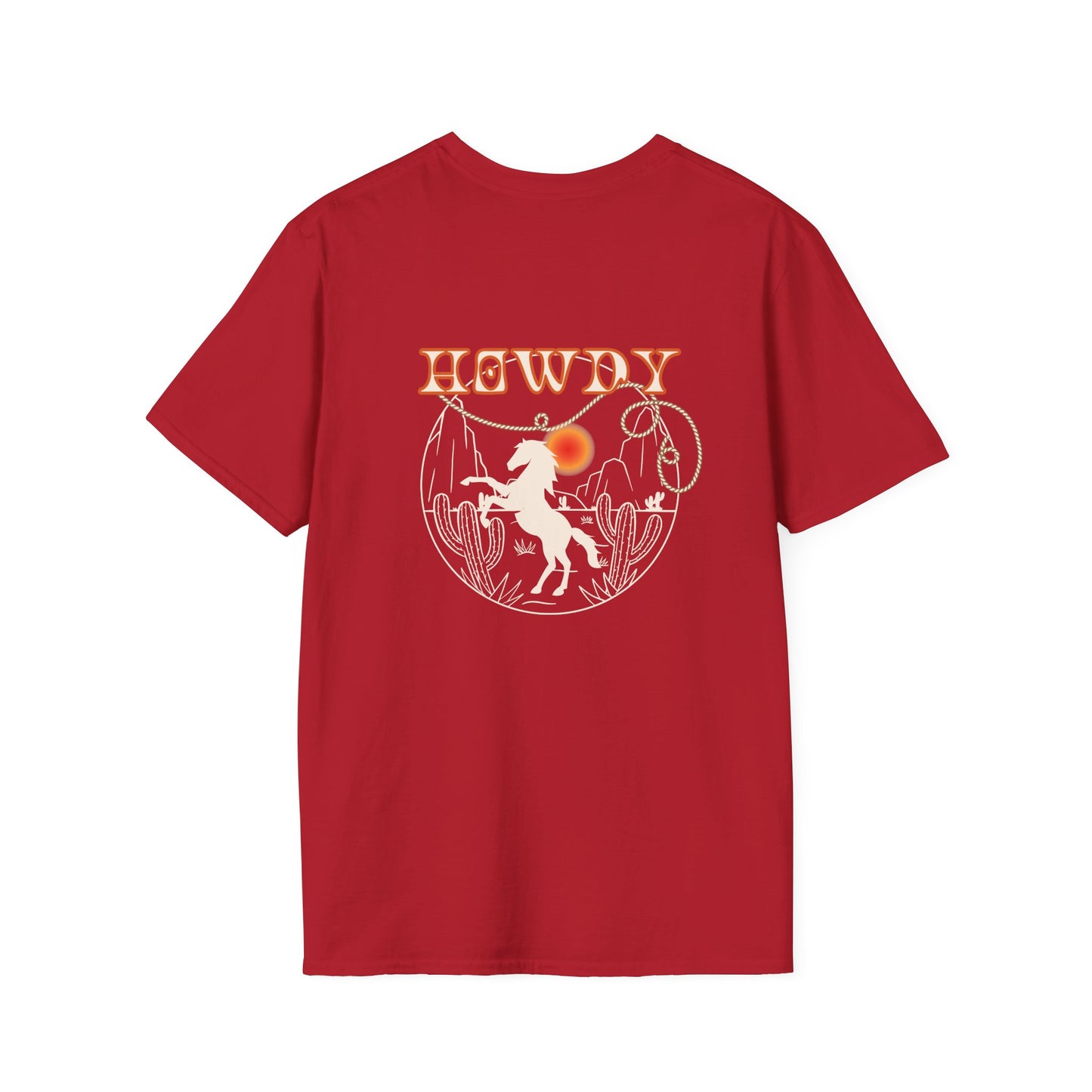 Howdy Cowboy Graphic Tee - Unisex Softstyle T-Shirt