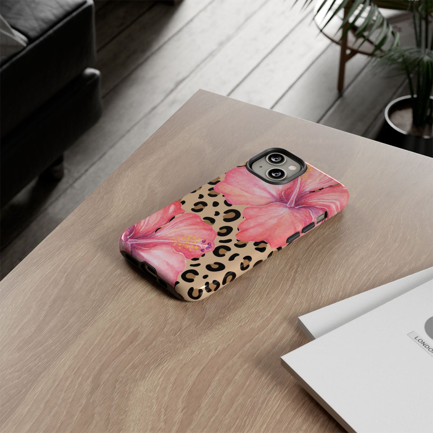 Leopard and Hibiscus iPHONE Tough Cases l Perfect for the Summer