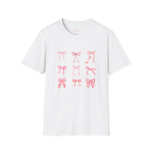Pink Ribbon Unisex Softstyle T-Shirt | Cute & Casual Gift for All Occasions