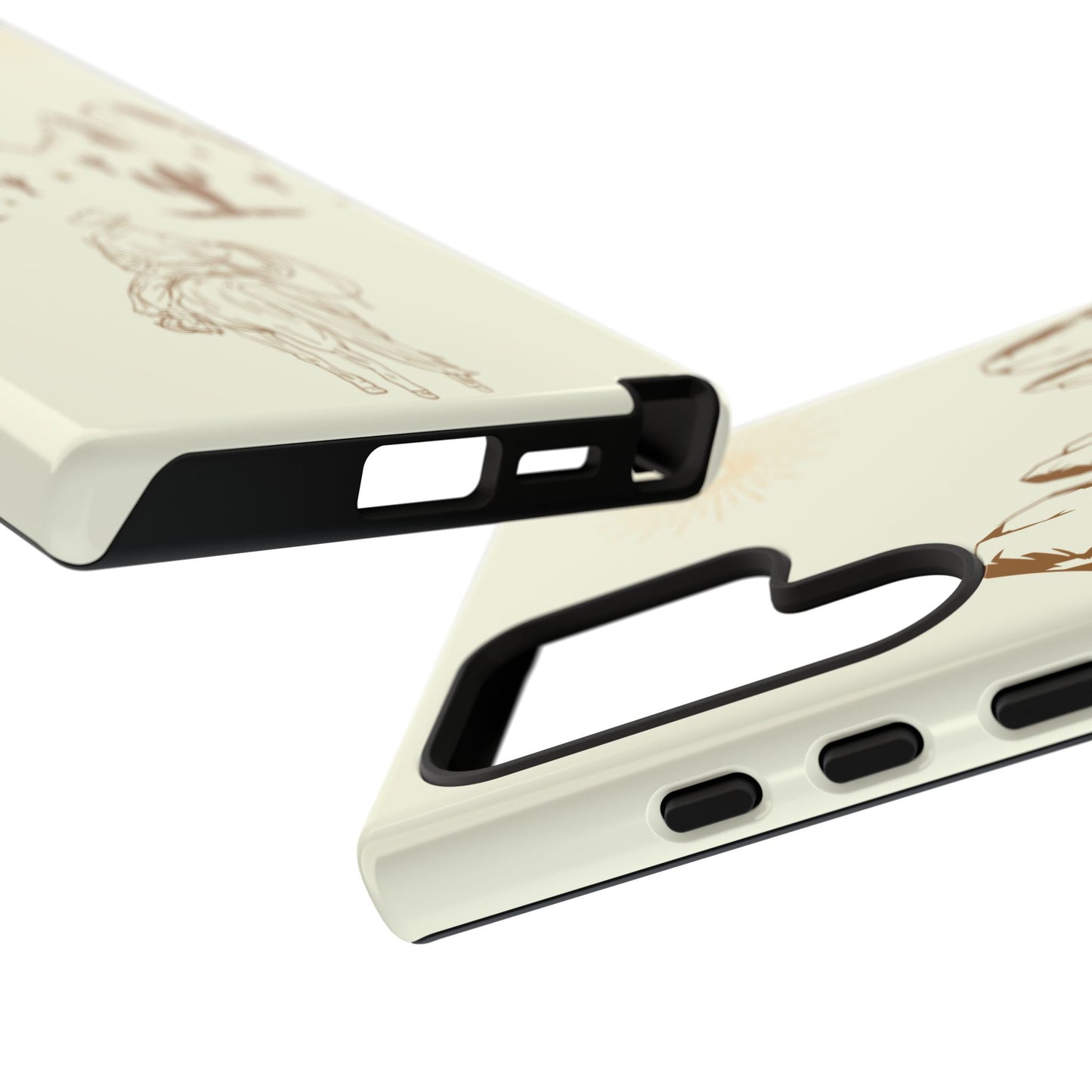 SAMSUNG Cowboy Riding into the Sunset Tough Phone Case