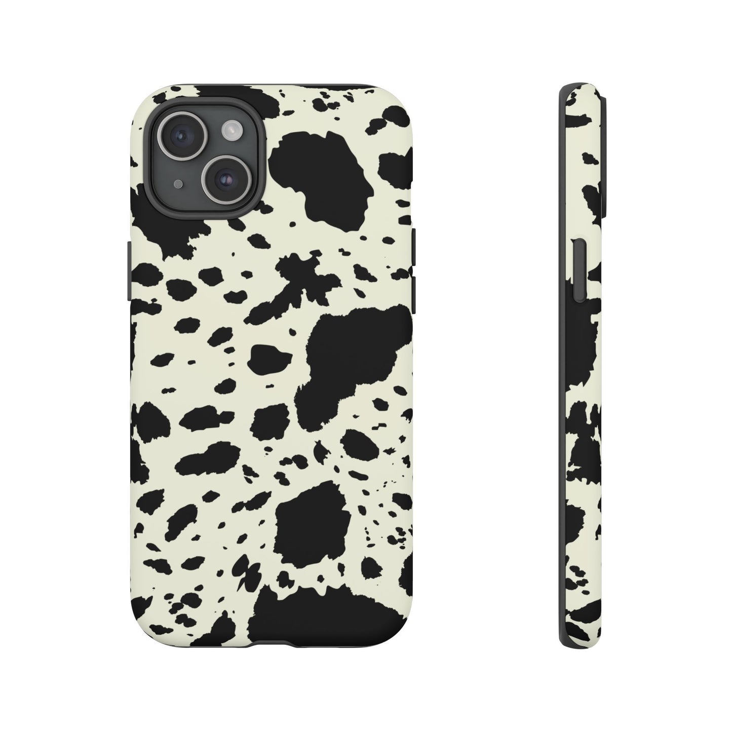 iPHONE Cow Print Tough Phone Cases l Durable Protection