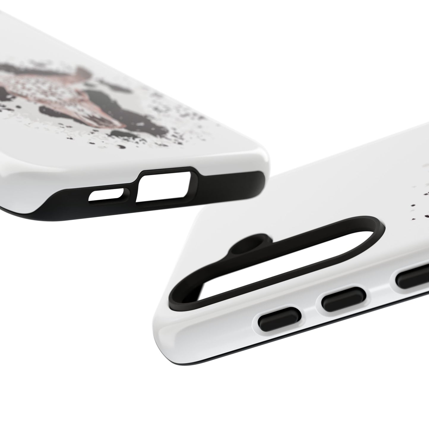 SAMSUNG Bull Skull with Cow Print Tough Phone Case l Gift for Him, Western Style