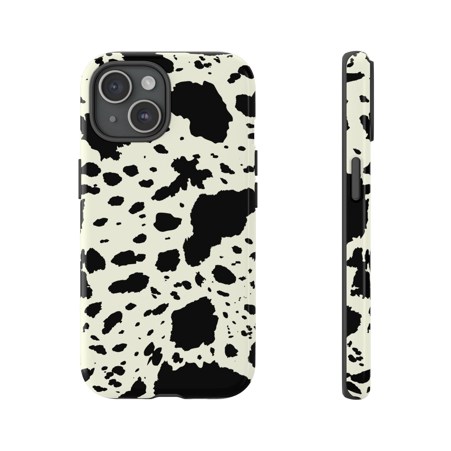 iPHONE Cow Print Tough Phone Cases l Durable Protection