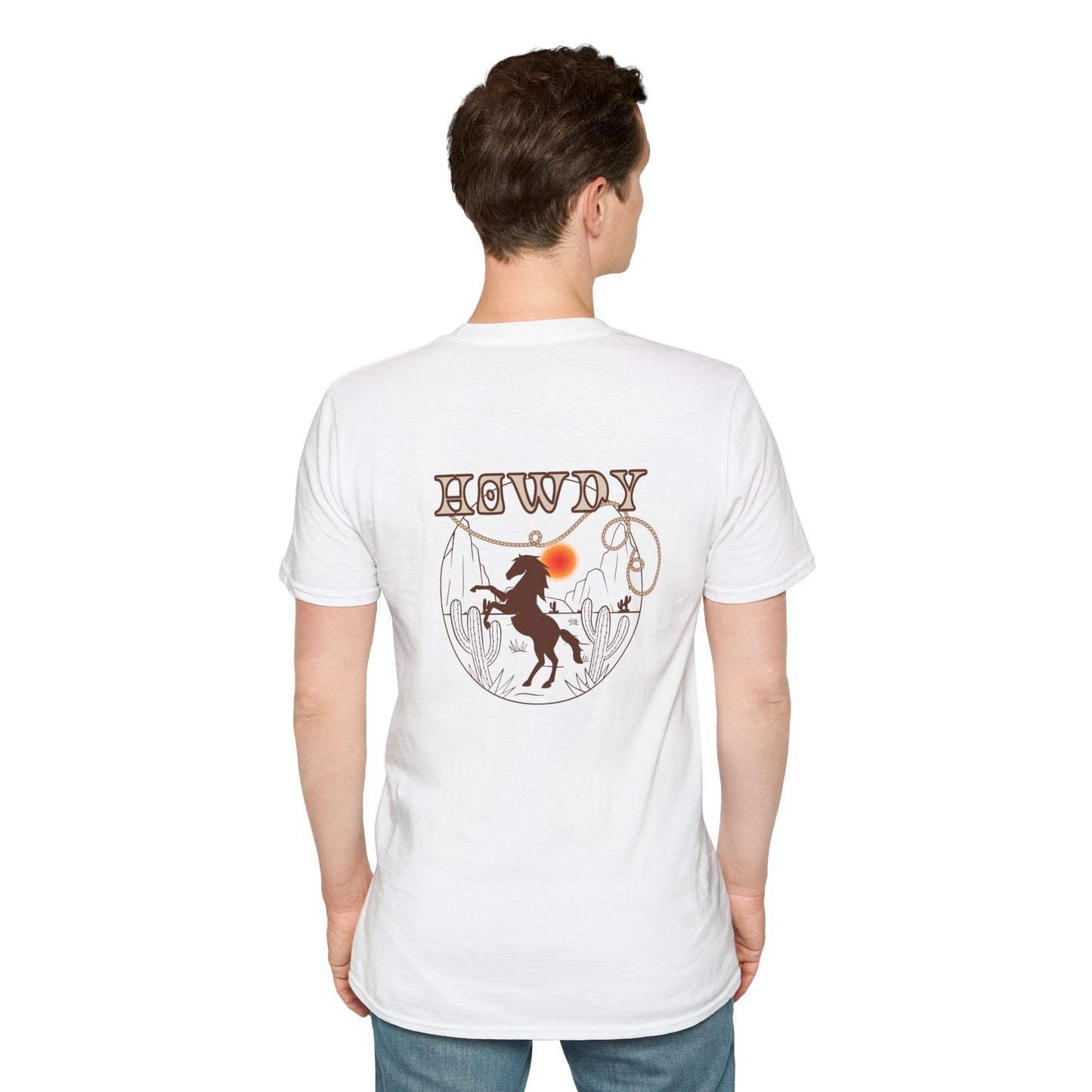 Howdy Cowboy Graphic Tee - Unisex Softstyle T-Shirt