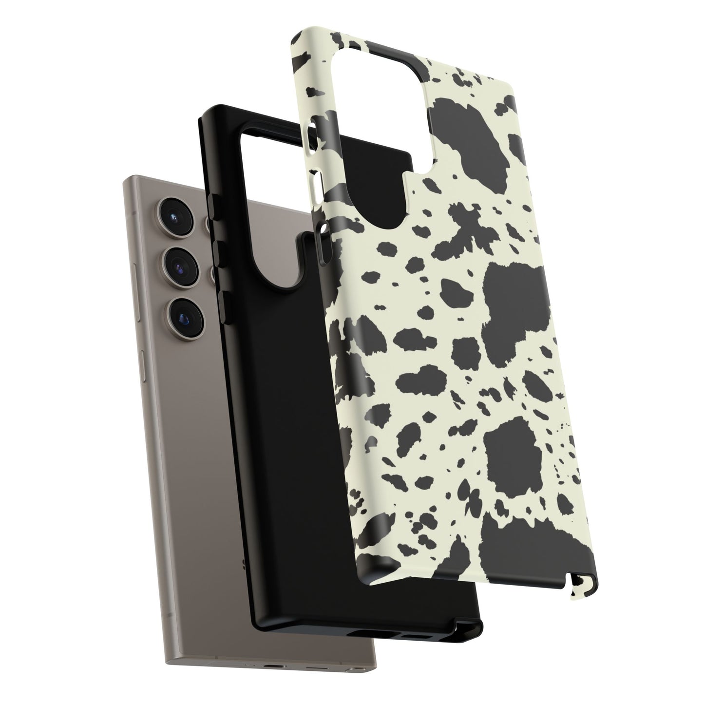 SAMSUNG Cow Print Tough Phone Cases l Durable Protection
