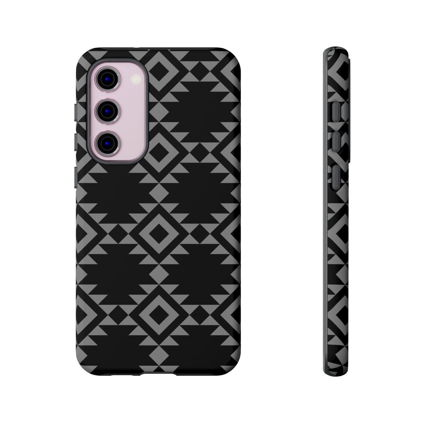 SAMSUNG Tribal Pattern Black and Grey Tough Phone Case | MADE FOR HIM AND HER