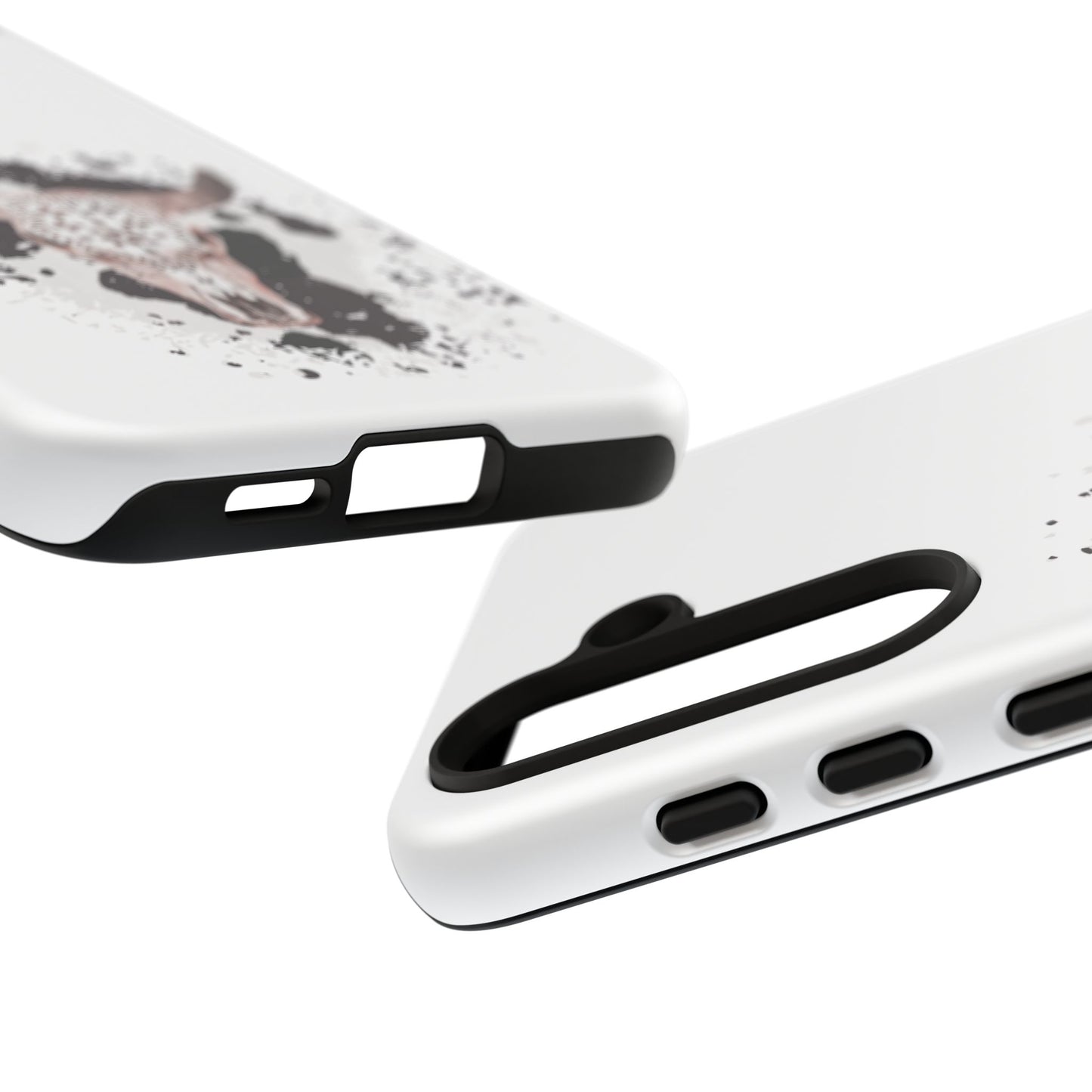 SAMSUNG Bull Skull with Cow Print Tough Phone Case l Gift for Him, Western Style