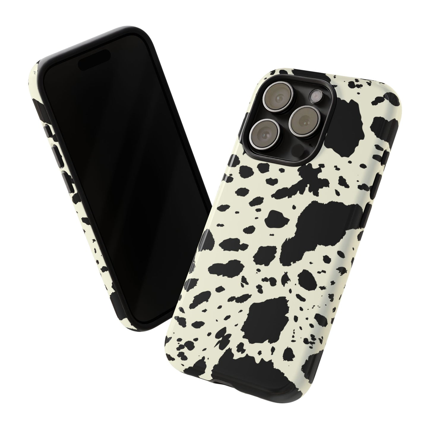 iPHONE Cow Print Tough Phone Cases l Durable Protection