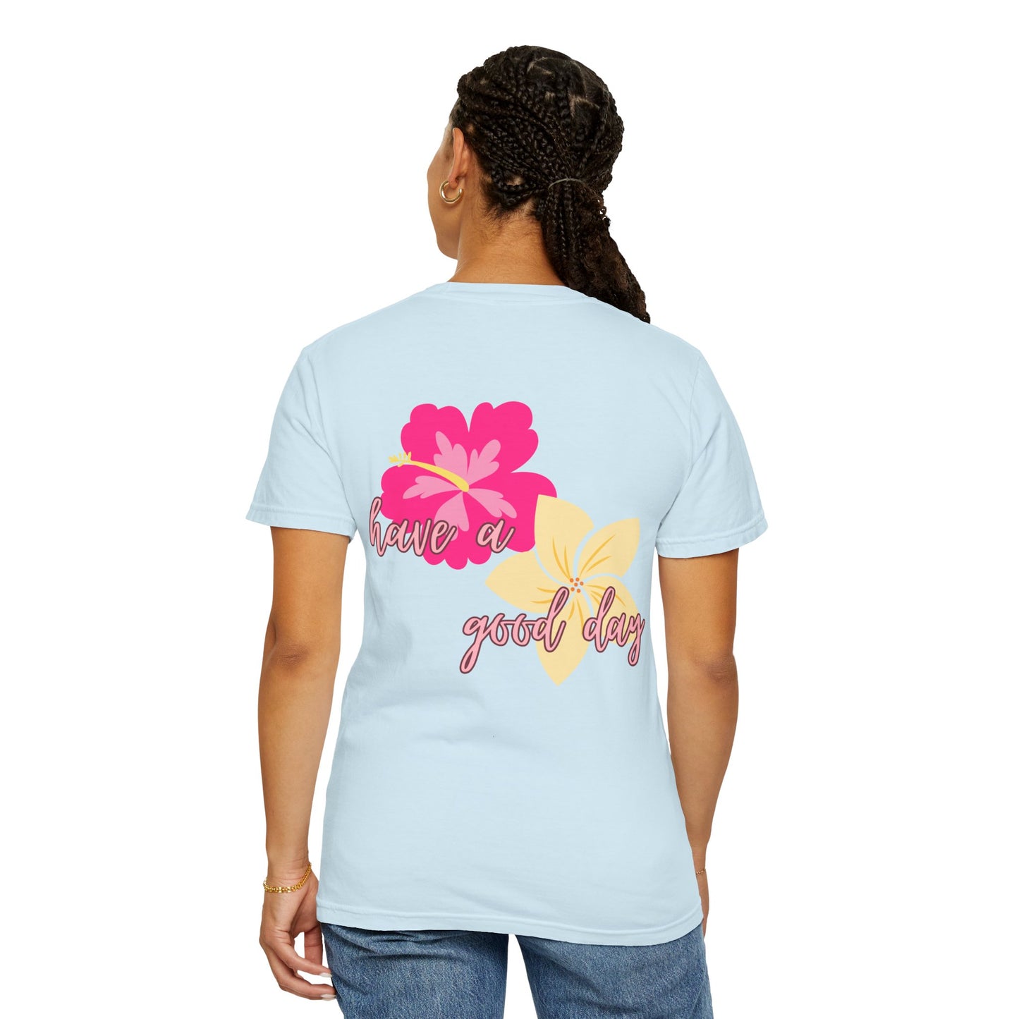 T-Shirt with Floral Print l Cheery Apparel for Summer, Casual Style