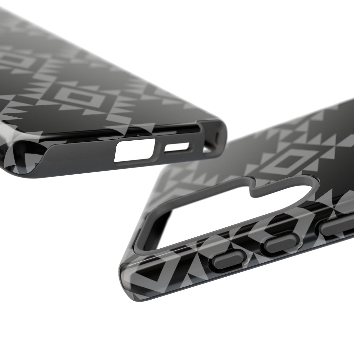 SAMSUNG Tribal Pattern Black and Grey Tough Phone Case | MADE FOR HIM AND HER