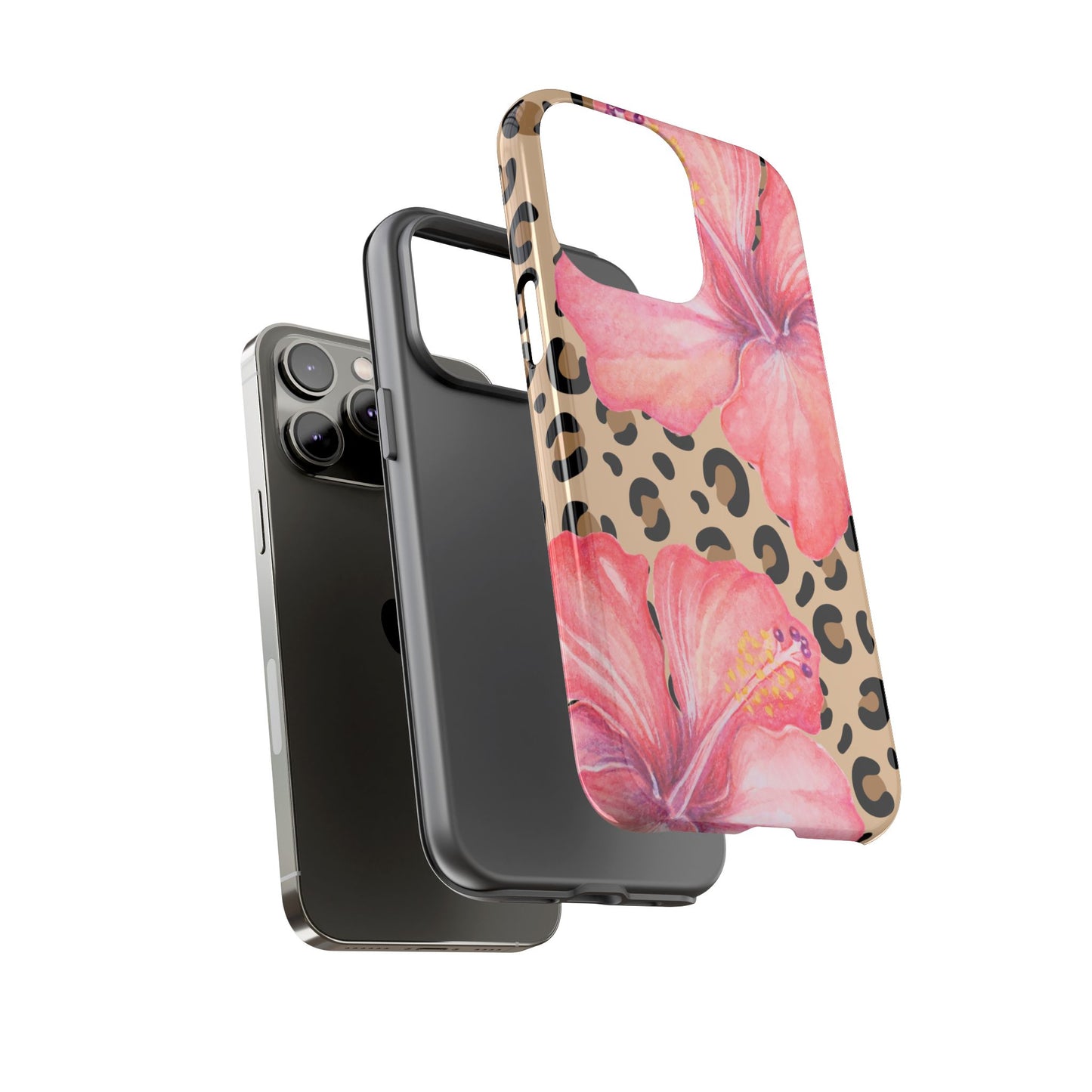 Leopard and Hibiscus iPHONE Tough Cases l Perfect for the Summer