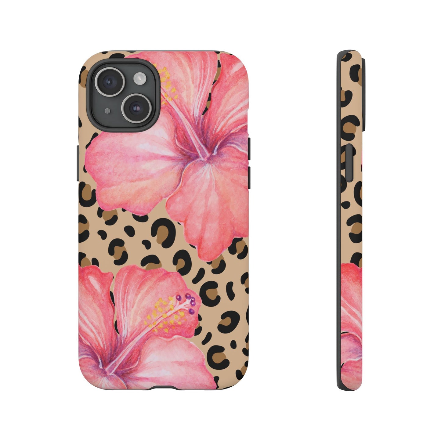Leopard and Hibiscus iPHONE Tough Cases l Perfect for the Summer