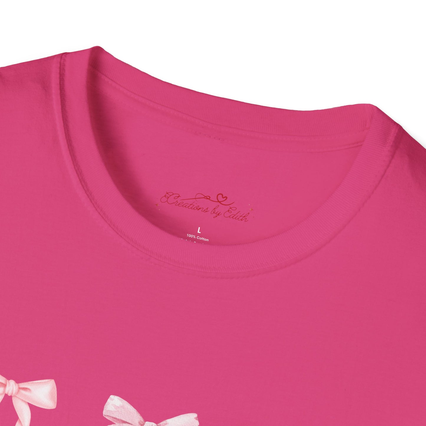 Pink Ribbon Unisex Softstyle T-Shirt | Cute & Casual Gift for All Occasions