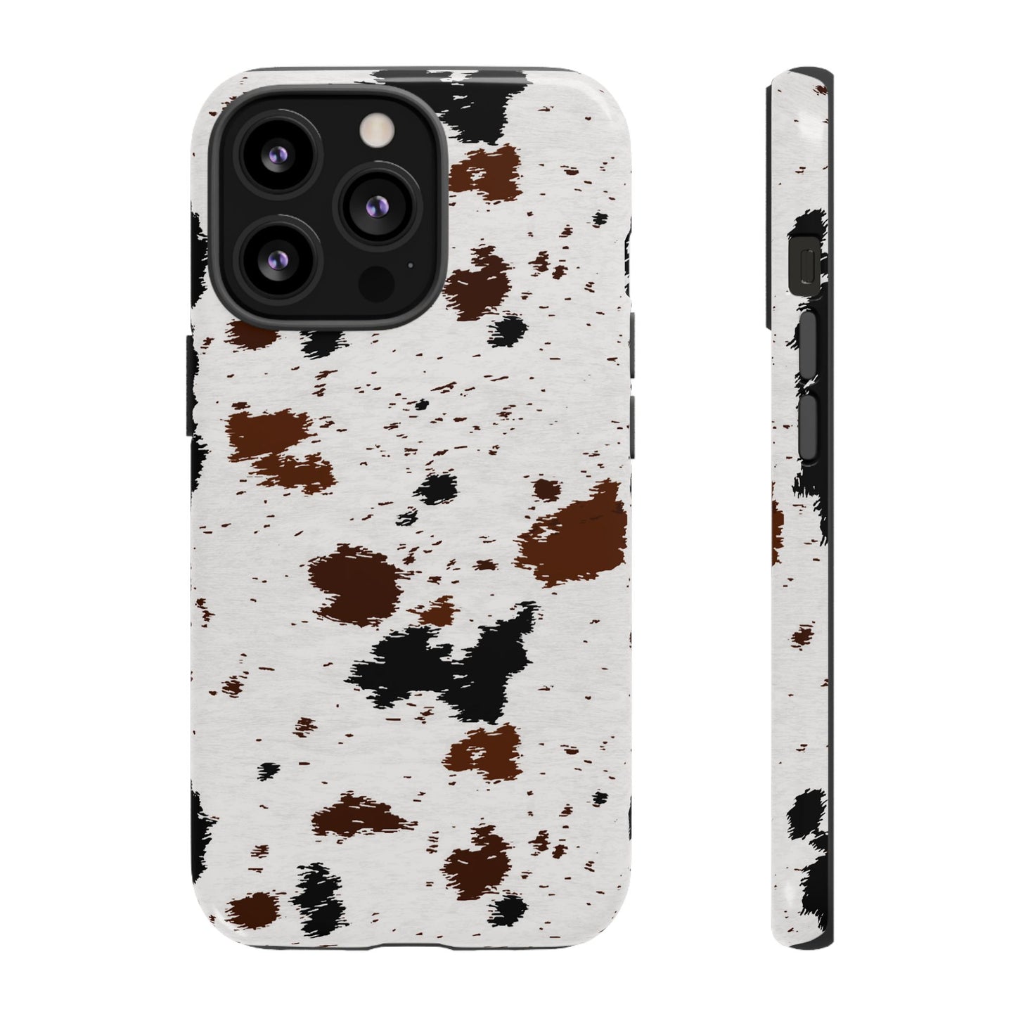 iPHONE Cow Print Tough Phone Case l GIFT FOR HIM AND HER