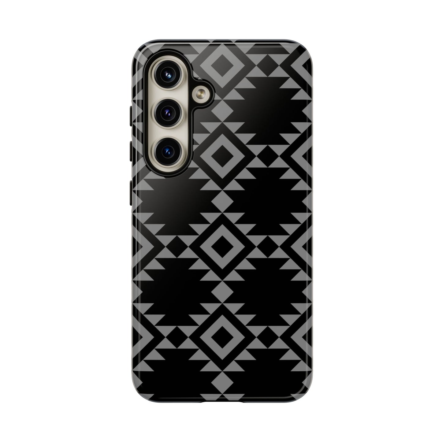 SAMSUNG Tribal Pattern Black and Grey Tough Phone Case | MADE FOR HIM AND HER