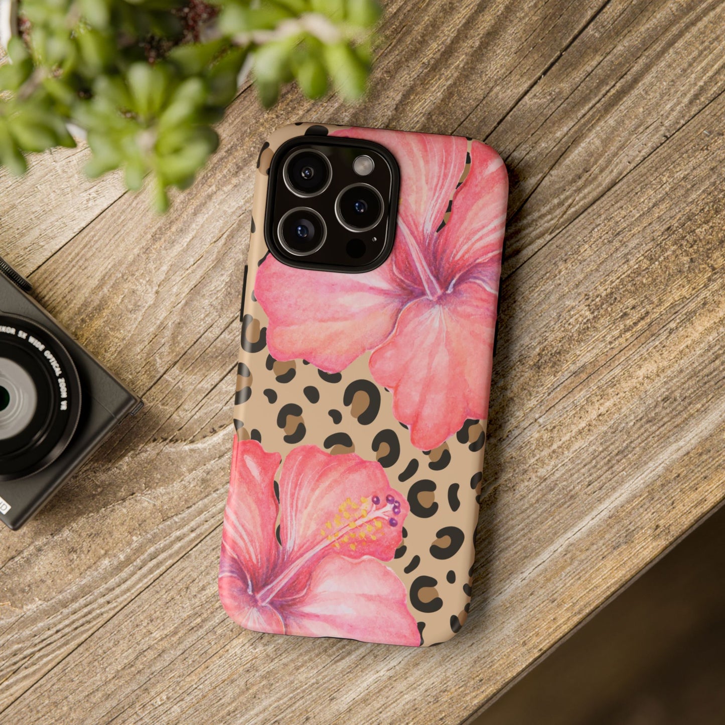 Leopard and Hibiscus iPHONE Tough Cases l Perfect for the Summer