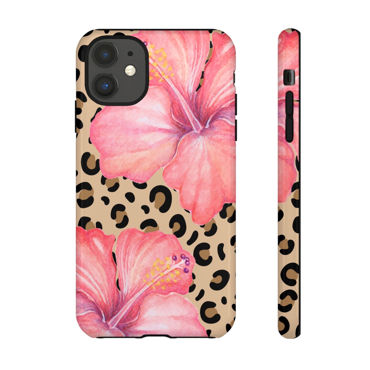 Leopard and Hibiscus iPHONE Tough Cases l Perfect for the Summer