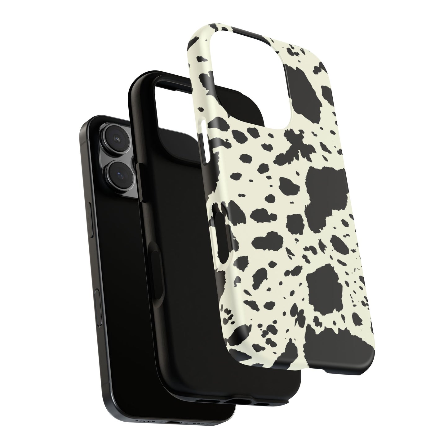 iPHONE Cow Print Tough Phone Cases l Durable Protection