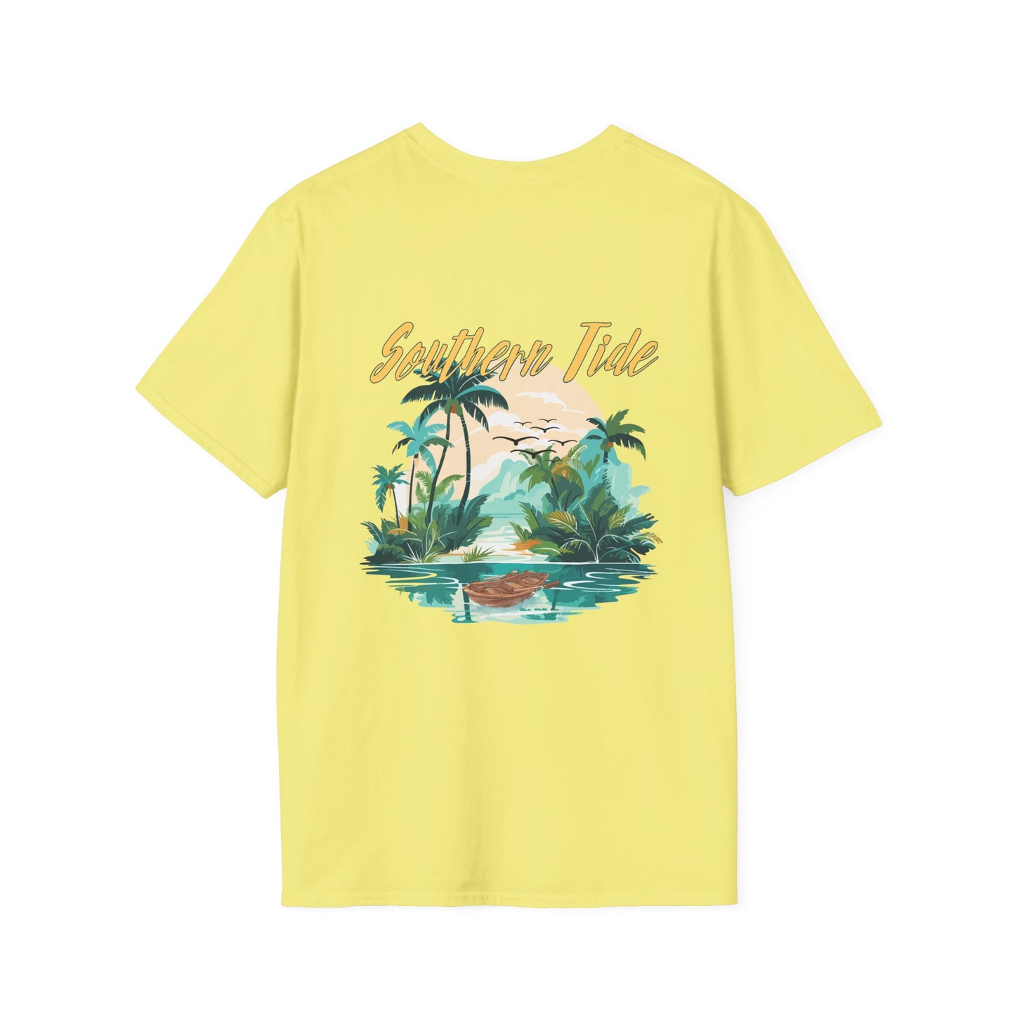 "Southern Tide" Tropical T-Shirt l Unisex Softstyle Tee, Summer Apparel