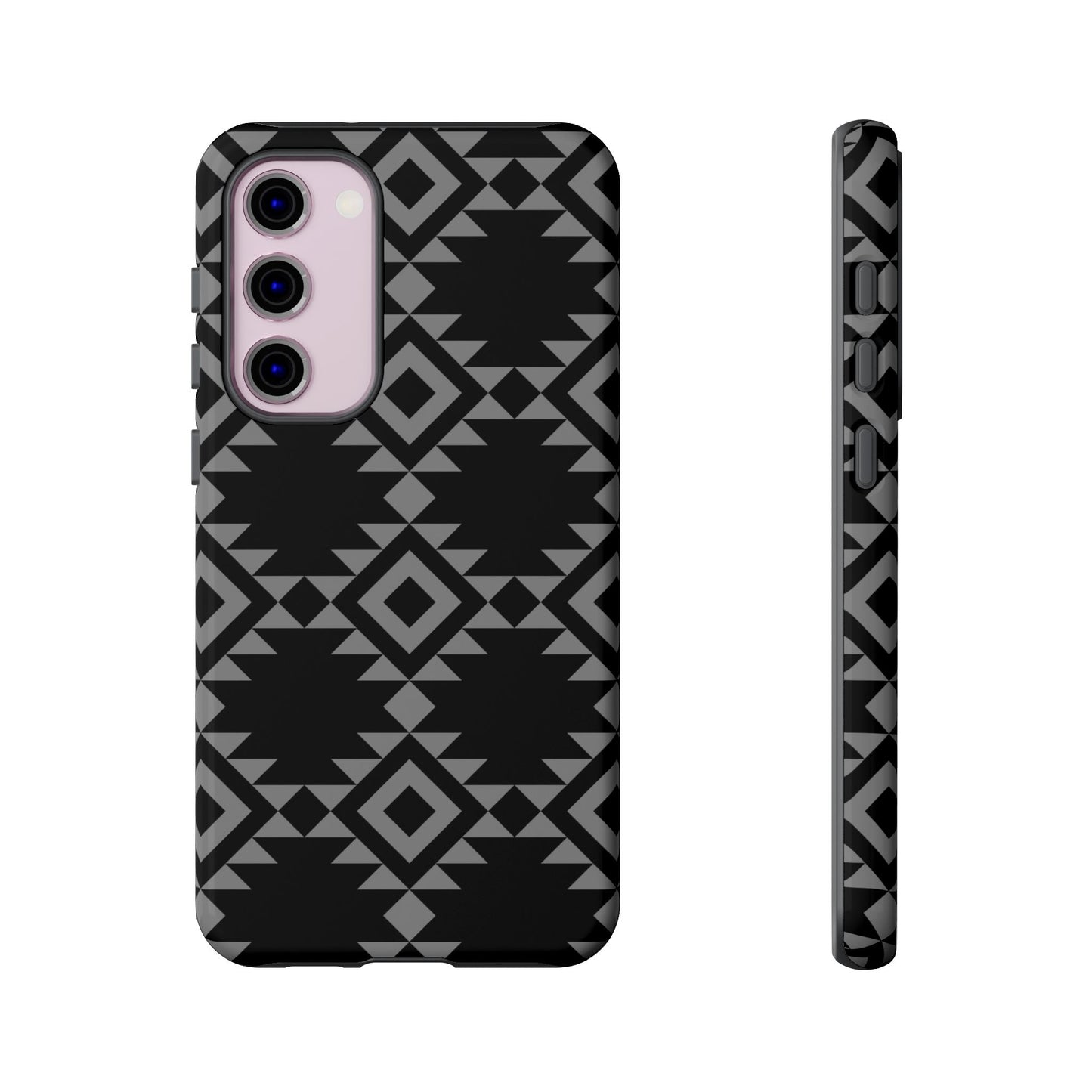 SAMSUNG Tribal Pattern Black and Grey Tough Phone Case | MADE FOR HIM AND HER