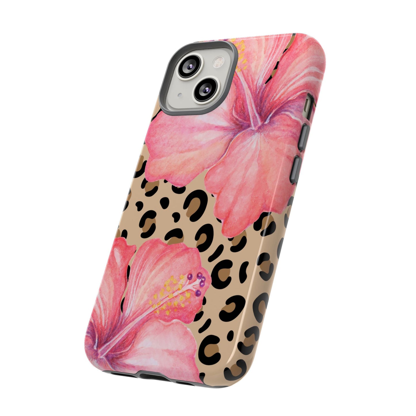 Leopard and Hibiscus iPHONE Tough Cases l Perfect for the Summer