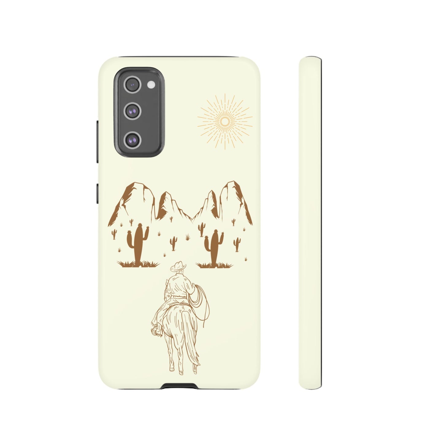SAMSUNG Cowboy Riding into the Sunset Tough Phone Case